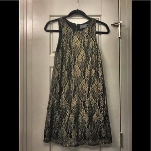 ASTR Gold Lace Dress